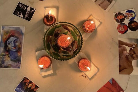Candles-prayer circle